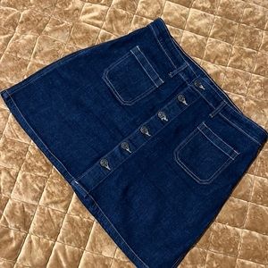 GAP denim mínimo skirt